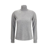 Max Mara Gray Wool Turtleneck